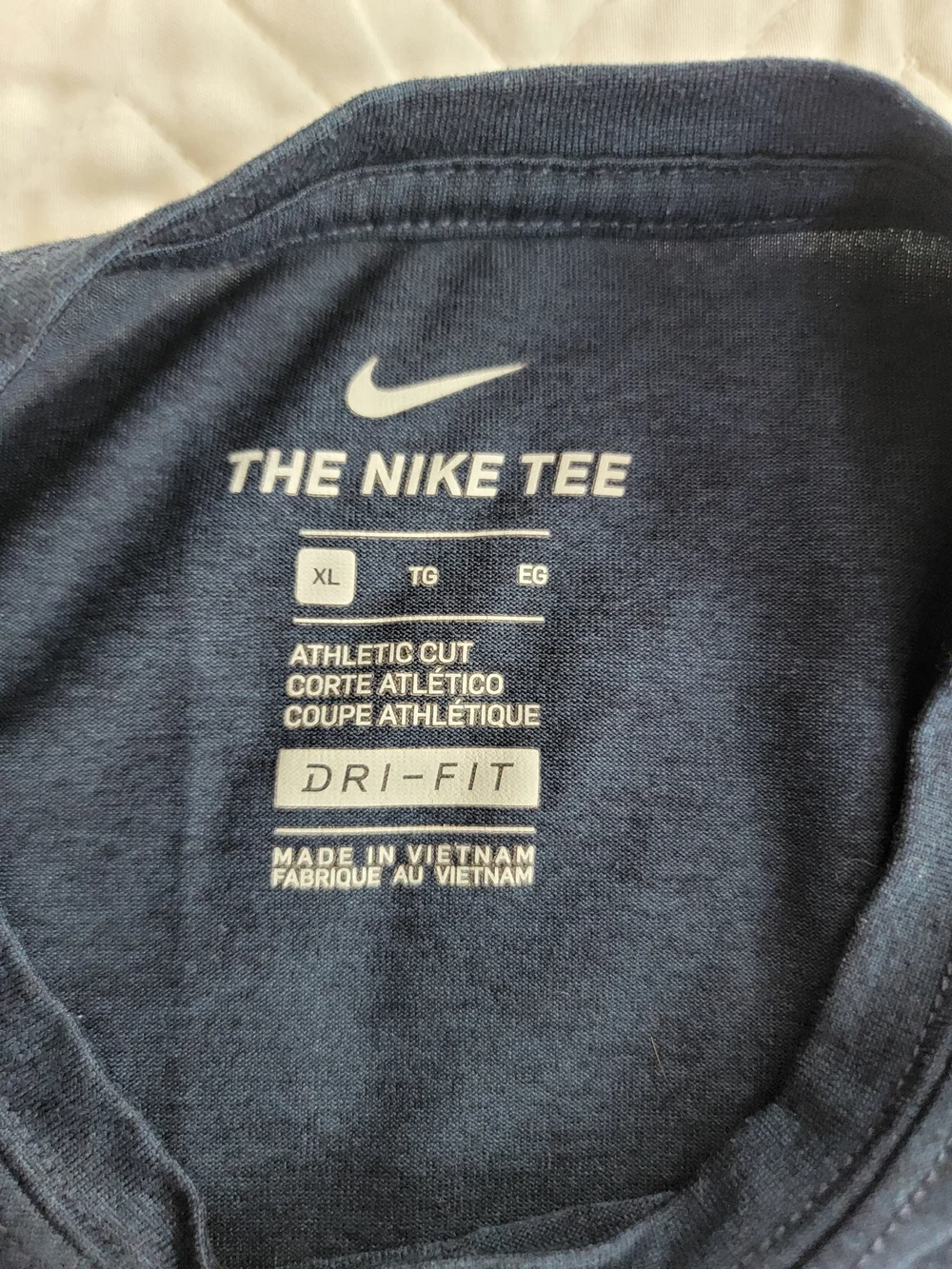 Nike Navy T‑Shirt with Red and White USA Hockey Tag Boys Kids
